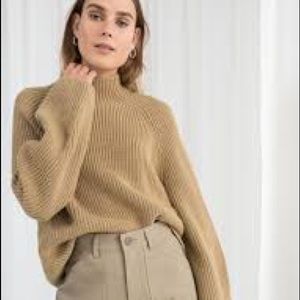 Wool Blend Mock Neck Sweater